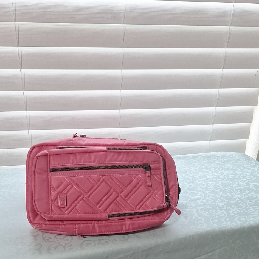 Pink Quilted Crossbody Bag